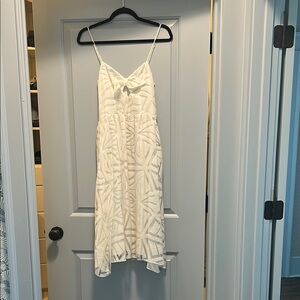 Elegant White Spaghetti Strap Dress